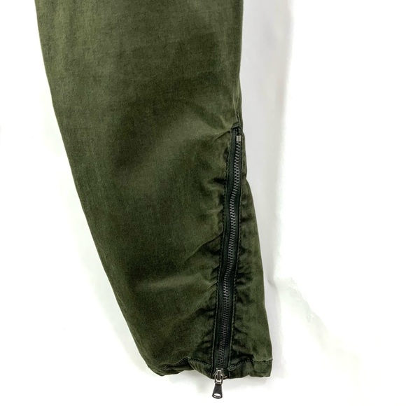 ♻️DONATED♻️ BLANK NYC Jeans Army Green Moto Skinny Jeans Size 28 J25 - Picture 9 of 12